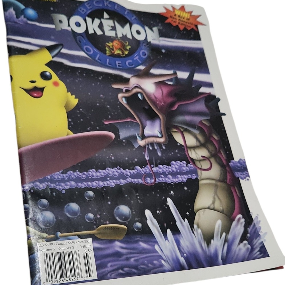 Beckett Pokemon Collector Magazine March 2001 Vol 3 No‎ 3 Surfing Pikachu Cover